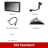 Feelworld S55 5.5" IPS on Camera Field Monitor Video Focus Assist 4K HDMI 1280x720 Input DC Output f