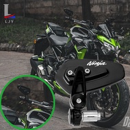 กระจกมองหลังรถจักรยานยนต์1คู่กระจกติดแฮนด์สกู๊ตเตอร์แบบสากลสำหรับ Kawasaki Ninja KX80 KX85 KX125 KX2