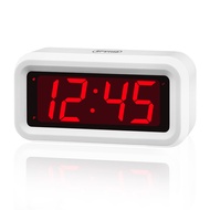 Alarm Clock 1.2 Inch LED Display Battery Powered Table-top/Wall-mounted 12/24HR Snooze Easy to Set C