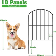 Arch-Shaped Metal Garden Yard Fence Border Ground Stake Pet Barrier Outdoor Pet Fence Fence