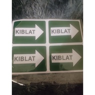 Sticker Kiblat arah kiblat penunjuk arah kiblat