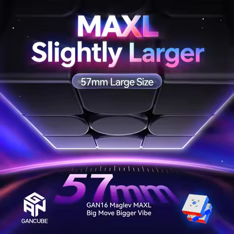 GAN16 Maglev MaxL UV Cube 3x3x3 Big Move Bigger Vibe Magnetic Speed Cube Puzzle Toys 3x3x3 Magic Cub