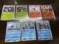 Pokemon 日版 PTCG (閃) 御三家：投羽枭 Dartrix、狙射樹梟 Decidueye、騰蹴小將 Raboot、閃焰王牌 Cinderace、淚眼蜥 Sobble、變澀蜥 Drizzil