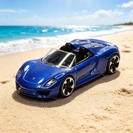 1/64 Porsche 918 Diecast Alloy Car Model, Mini Scale Toy Car, New Arrival, Pearl Blue