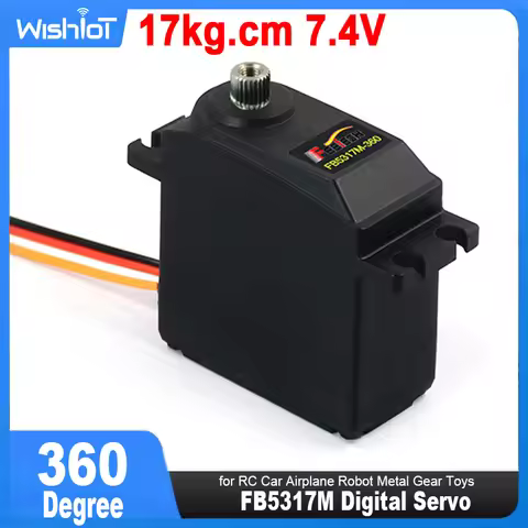 FB5317M Digital Servo 7.4V 17kg.cm With Position Feedback 360° Continuous Rotation for RC Car Airpla