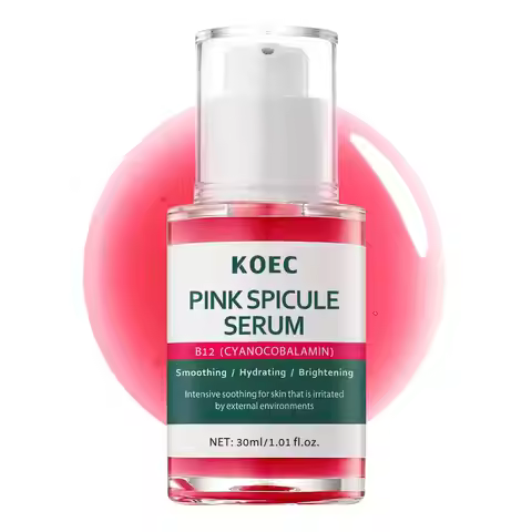 30ml KOEC Vitamin B12 Pink Spicule Serum Hydrating Soothing Brightening Microneedling Anti-Wrinkle P