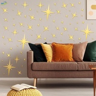 Removable Star Mirror Stickers Acrylic Mirror Setting Wall Sticker Decal