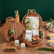 New Style Rattan Zongzi Customer Gift Box Dragon Boat Festival Portable Group Purchase 2025 Company 
