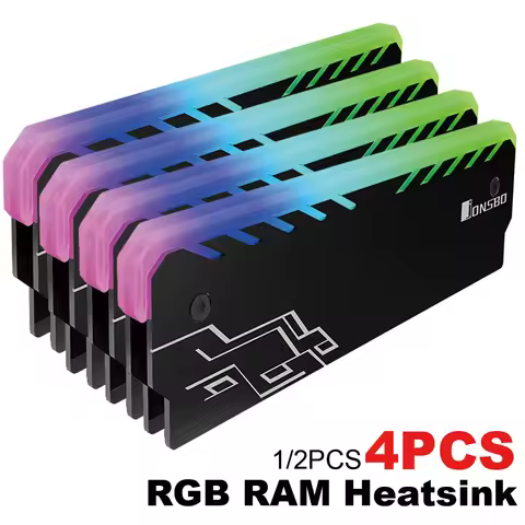 4-1PCS JONSBO RAM Heatsink Radiator RGB MOD DDR DDR3 DDR4 Cooling Heat Sink Cooler Vest Aluminum for