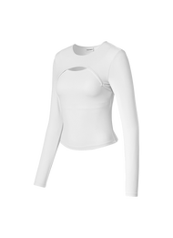 [XEXYMIX Black Label] Split Longsleeve Bra-Top