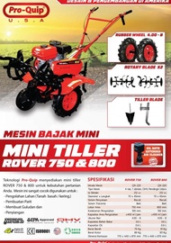 Mesin Traktor Mini Cultivator PROQUIP ROVER 800 Bajak Sawah Mini