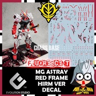 EVO DECAL MG ASTRAY RED FRAME HIRM VERSION DECAL FLUORESCENT DECAL