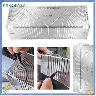 HECCEHZP Angle Arc Marking Tool, Precision Flex Adjustable Linear Arc Dual-Purpose Scriber,  Metal M