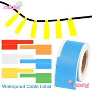 LANJ 100pcs Wire Marking Label Self-Adhesive Wiring Accessories Laser Printer Sticker Cable Tags