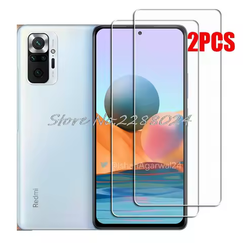 2PCS FOR Xiaomi Redmi Note 10 Pro Global High HD Tempered Glass Protective Note10 10Pro Note10Pro M2