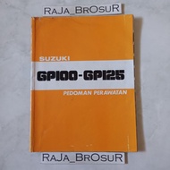 Manual book SUZUKI GP100/GP100U/GP125/GP125U 1978