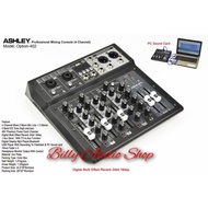 Terbaru Mixer Ashley Option 402 / Mixer Audio Ashley 402 4 Channel,Usb