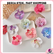 5PCS Butterfly orchid flower head artificial flowers - DIY decorative hair clips, corsage accessorie