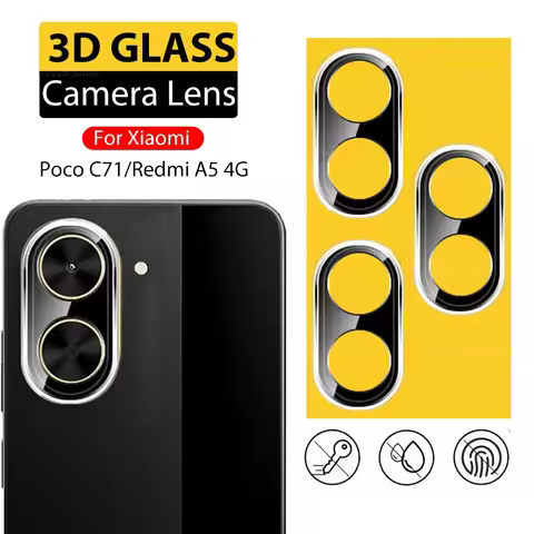 Xaomi PocoC71 Mia5 1~3piece 3D Black Lens Protector For Xiaomi Poco C71/Redmi A5 4G Camera Protet Fi