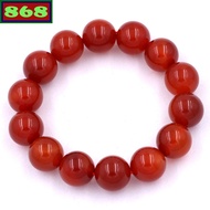 Red agate bracelet, from 12mm to 16mm, bead bracelet
