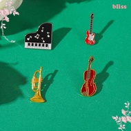 BLISS Retro Violin Pins, Jewelry Vintage Guitar Enamel Pin, Fashion Electric Guitar Alloy Concert Piano Brooch Unisex