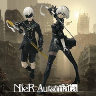 Game NieR Anime Figures 9S 2B Standing Action Figures 9S 2B Figurines Doll PVC Model Toys Adult Coll