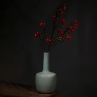 Ru Kiln Vase Ceramics Antique Chinese Style Living Room TV Cabinet Flower Arrangement Decorations Po