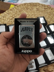 [HCM]ZIPPO USA CHÍNH HÃNG MỸ CHỦ ĐỀ ARMY- ZIPPO BẠC CAO CẤP