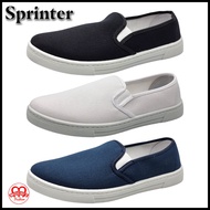Sprinter '578' Ladies Cotton canvas breathable and non-slip duty shoes (Black, Navy &vWhite)