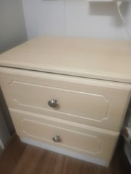雙抽屜床頭櫃