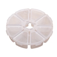 8 Grid Plastic Box Clear Beaded Jewelry Set