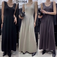 D11164 Premium U Neck Flare Knit Dress