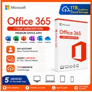 Office 365 Premium | PC Mac Telefon Tablet | 5 Device Login | 1TB Storage