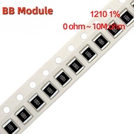 50 pcs 1210 1% SMD Resistor 0R~1M 1/2W 0 1 10 100 150 220 330 ohm 1K 2.2K 10K 220K 470K 1R 100R 150R