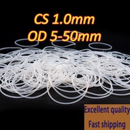 White O-Ring Silicone O-Ring OD5-50mm * CS1mm