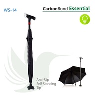 Umbrella Walking Stick (Agegracefully CarbonBond Essential, Smart Umbrella with Lights for Elderly)