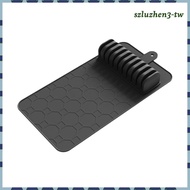 [SzluzhenfbTW] Knives Storage Drawer Organizer Soft Silicone Mat Kitchen Knives Holder Tray for Effi