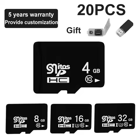 20PCS TF Card Class4-10 32GB 64GB 16G cartao de memoria 128GB 256GB SD Card 8G 4GB 2GB Flash Memory 