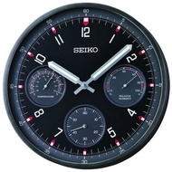 [Powermatic]Seiko Wall Clock Black Dial Round Clock QXA823 QXA823K