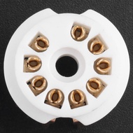 10PCS PCB 9Pin Ceramic B9A Vacuum Tube Socket Audio HIFI DIY Amps for 12AX7 12AU7 12AT7 ECC81 ECC82