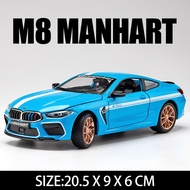 124 M8 MANHART Alloy Model Car S1000RR Motorcycle Diecast Scale Metal Vehicle Model Toy Simulation S