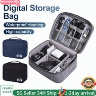 【SG】Electronics Organizer Travel Organizer Case Electronic Accessories Case for Cables Chargers Phon