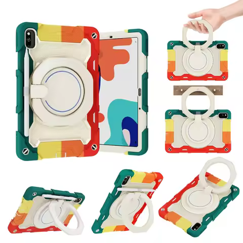 Cover For Huawei MatePad 10.4" Hand Ring Stand Heavy Shockproof Kids Case For BAH4-AL10/W09/W19,BAH3