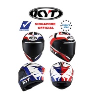 KYT TT Course Grand Prix Red Blue Full Face Helmet PSB Approved