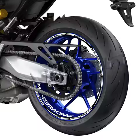 Motorcycle Wheel Stickers Decal Rim Reflective Stripes Tape Waterproof Accessories For MT-09 MT09 MT