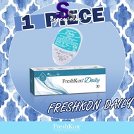 (1 PIECE) Freshkon Daily Disposable Clear Lens 1 Day Use Contact Lenses