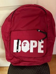 全新BAPE紅色背囊