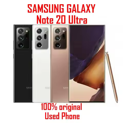 Samsung Galaxy Note 20 Ultra N986U1 5G NFC Mobile Phone 6.9" 12GB RAM + 128G ROM 108MP+12MP*2+10MP O