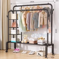 碳鋼款晾衣架Carbon steel clothes drying rack#租房置衣架Rent a clothes hanger#組裝衣帽架Assemble coat rack#簡易陽台晾衣架Sim