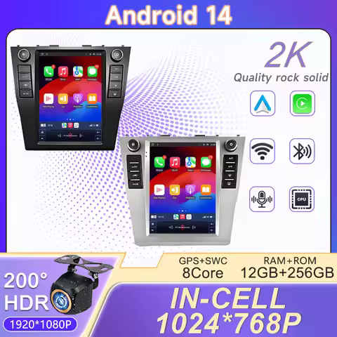 Android 14 Car Radio For Toyota Camry 6 XV 40 50 2006 - 2011 2 Din DVD Stereo Multimedia Video Playe